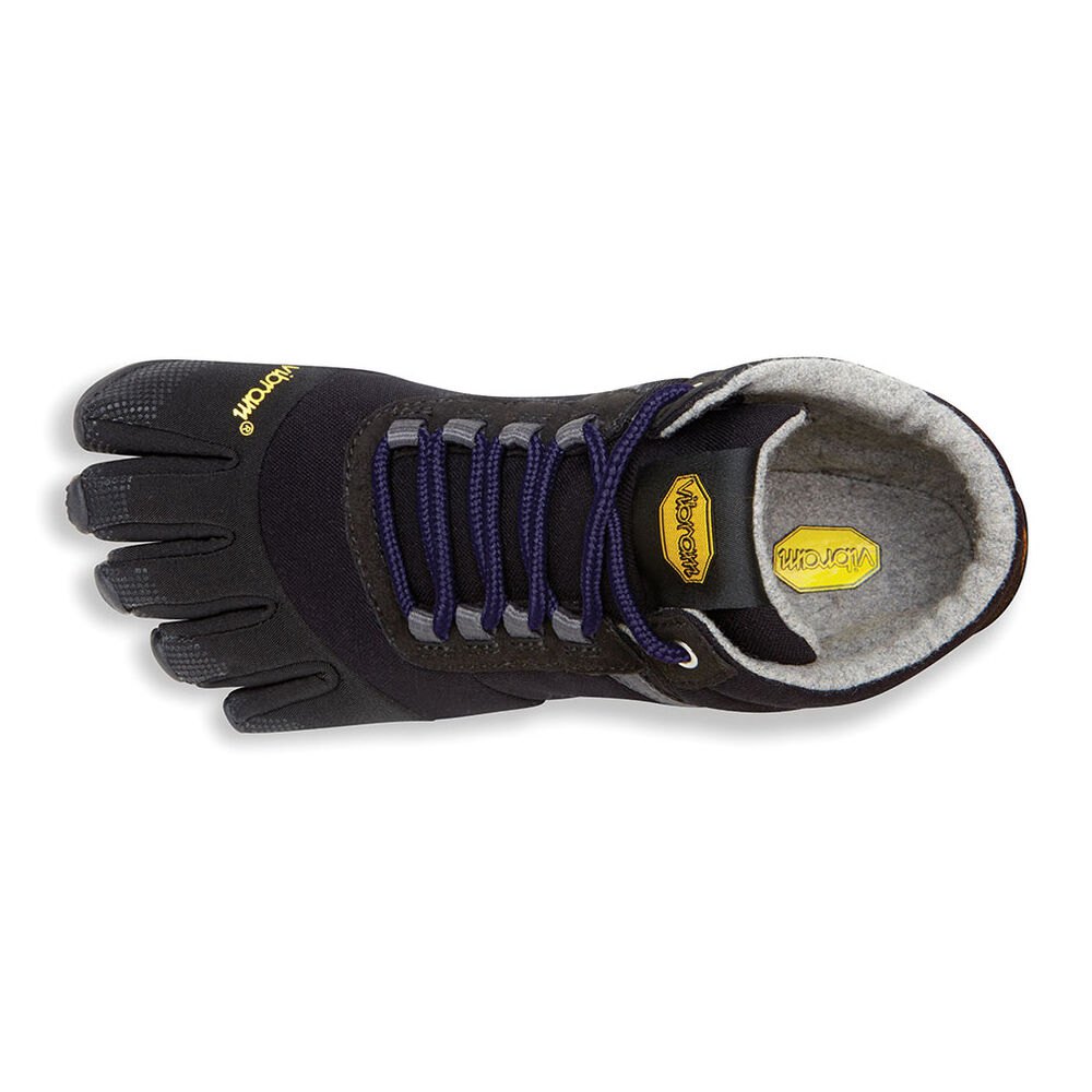 Vibram FiveFingers Dame Løbesko Sort/Lilla - Trek Ascent Insulated - 0253VKLRS